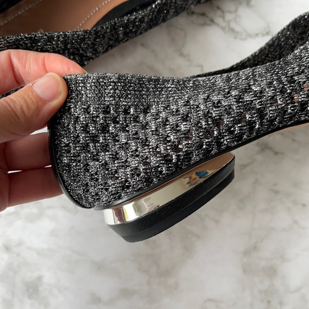 ZARA | Metallic knit pointed flats - Picture 11 of 12